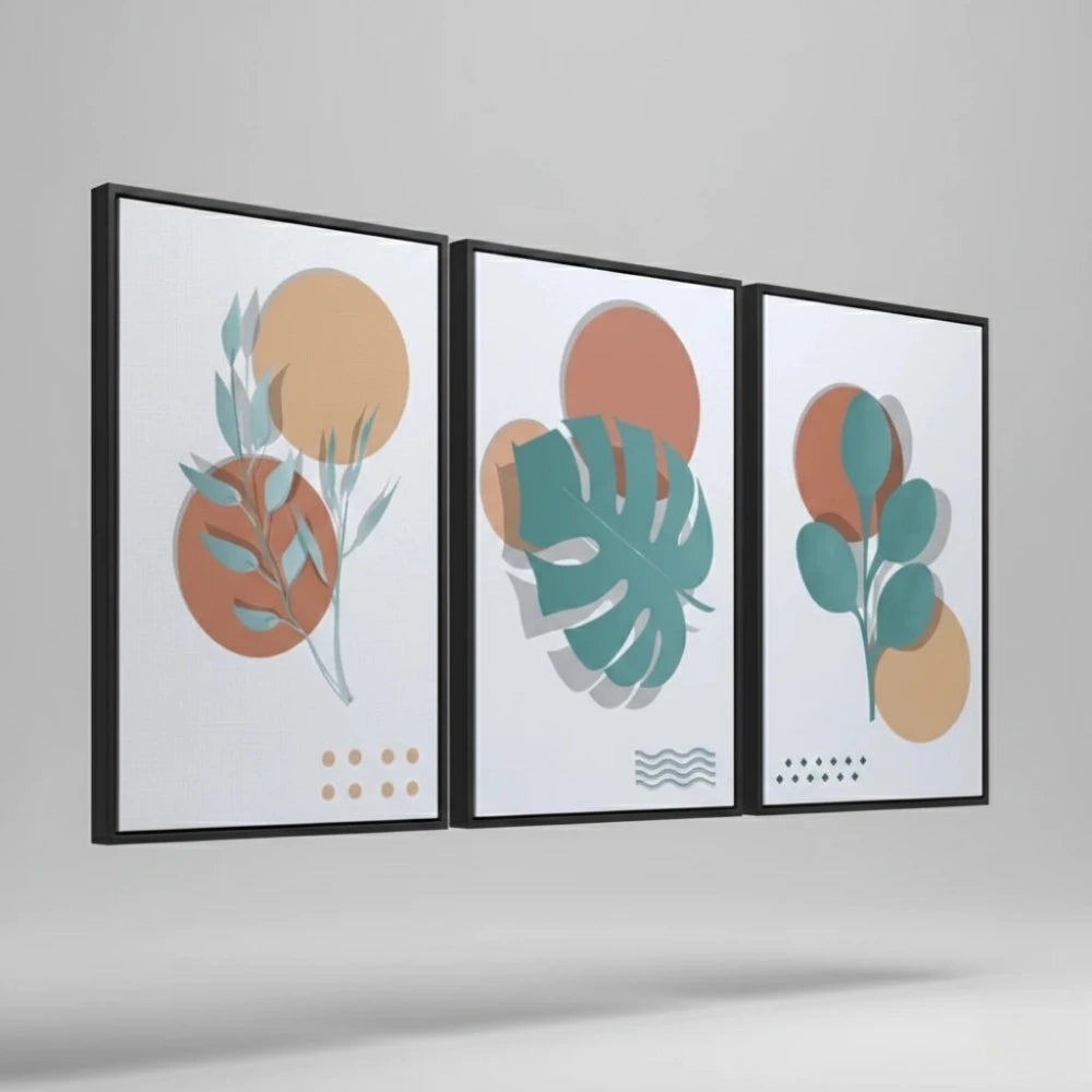 Triptyque Botanique Minimaliste