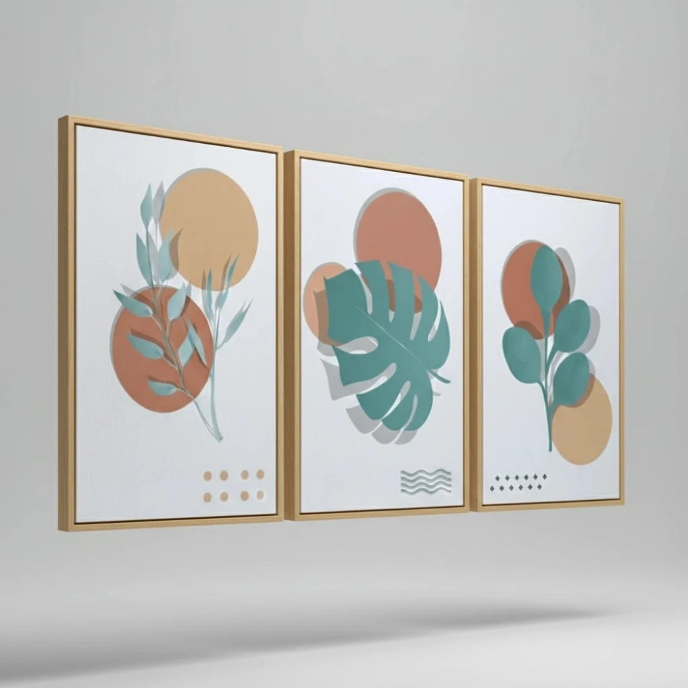 Triptyque Botanique Minimaliste