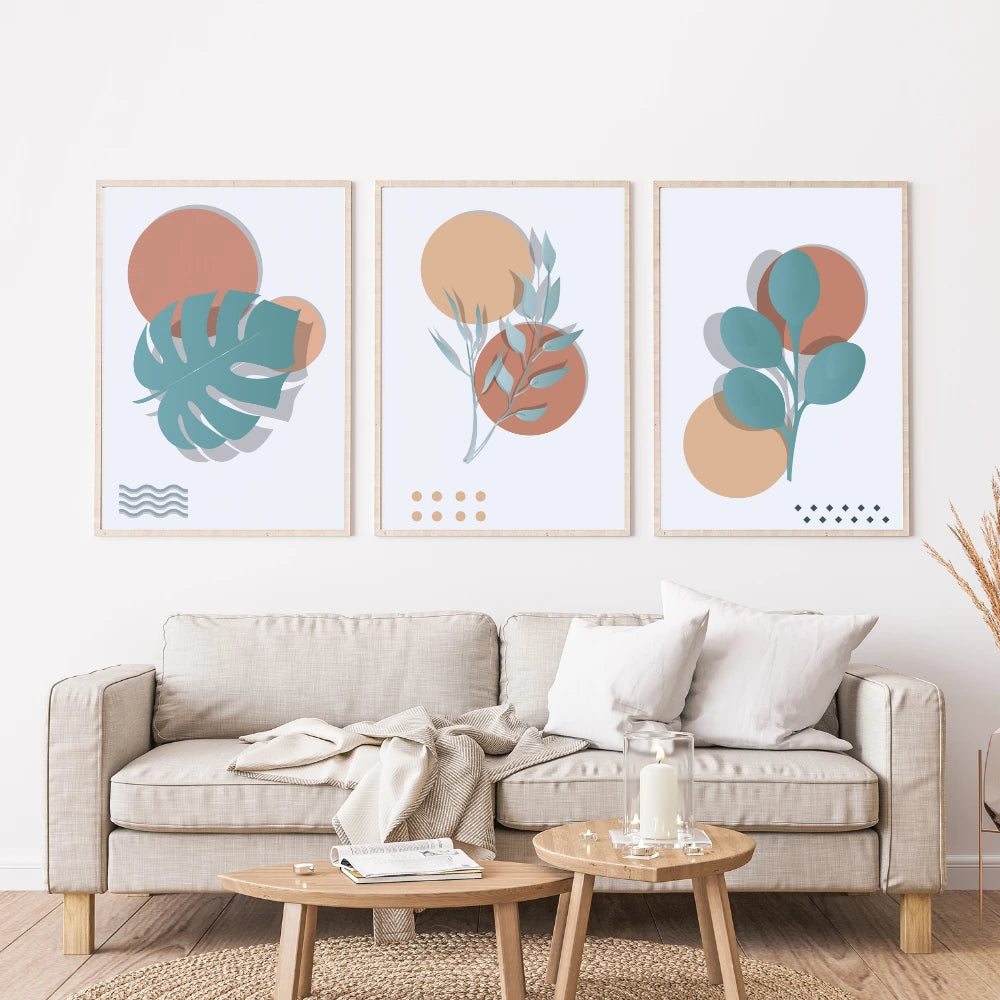 Triptyque Botanique Minimaliste