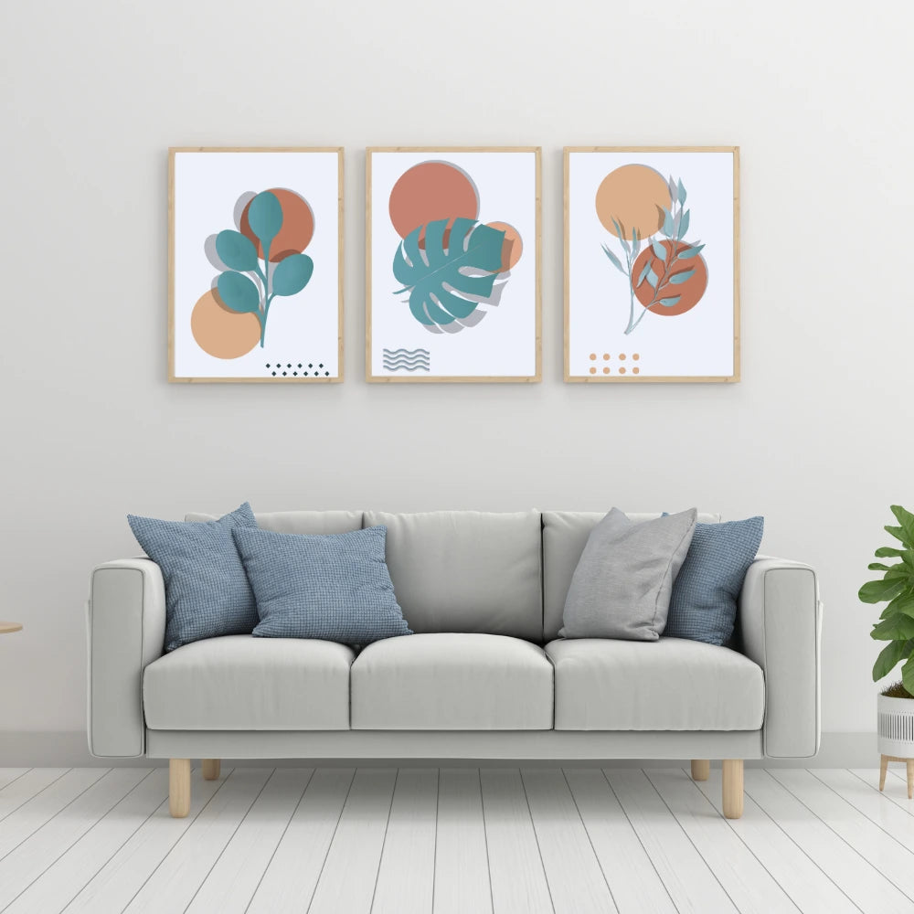 Triptyque Botanique Minimaliste