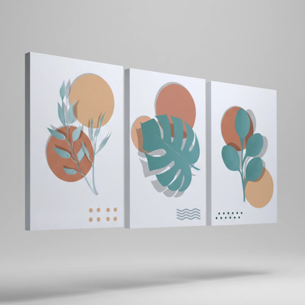 Triptyque Botanique Minimaliste