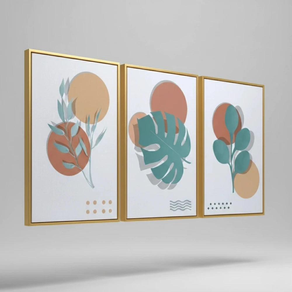 Triptyque Botanique Minimaliste